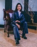 chaqueta azul