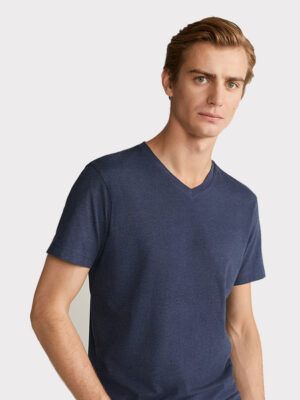 Plain blue t-shirt