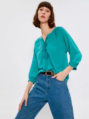 Embroidered Flat T-shirt