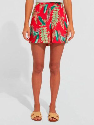 Women's red shorts