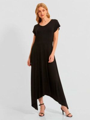 Woman Velar Ruffle Dress