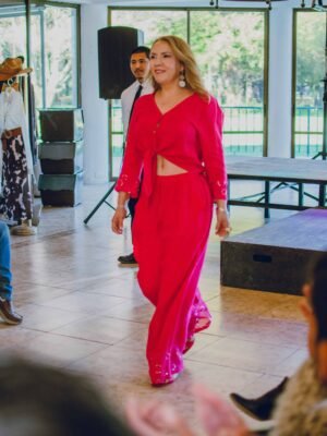 Conjunto de Lino Fucsia